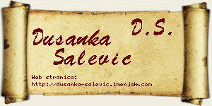 Dušanka Salević vizit kartica